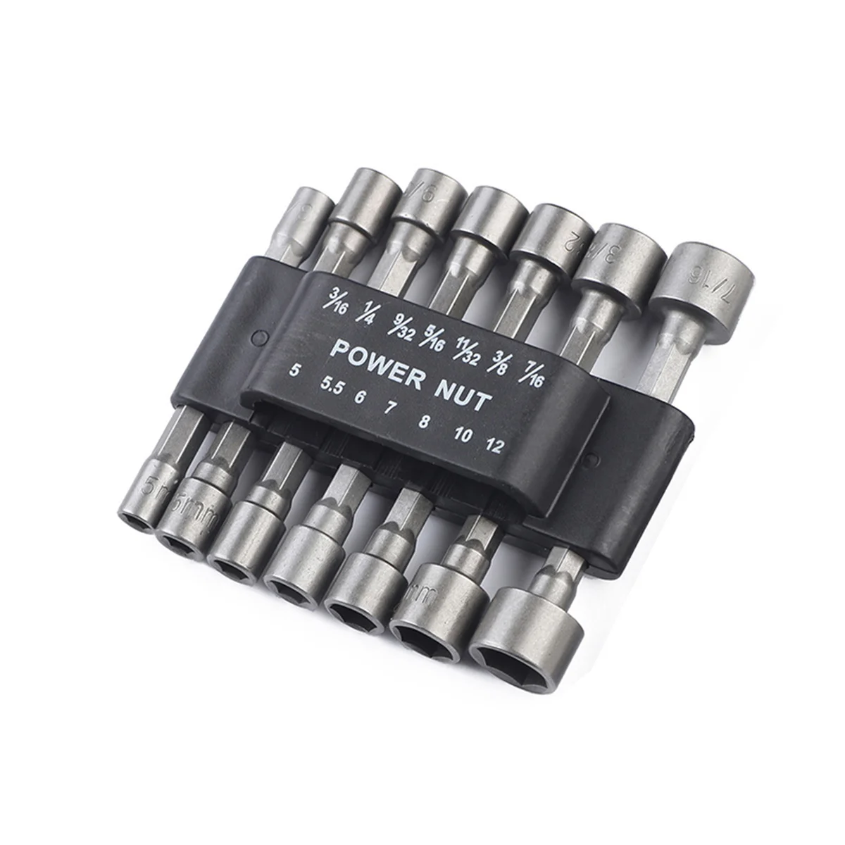 14 Pcs 5 12mm Imperial Impact Hex Bit Socket Set Socket Nut Socket Bit Set Nut Driver Drill Bits 1 4 Inch Hex Tool
