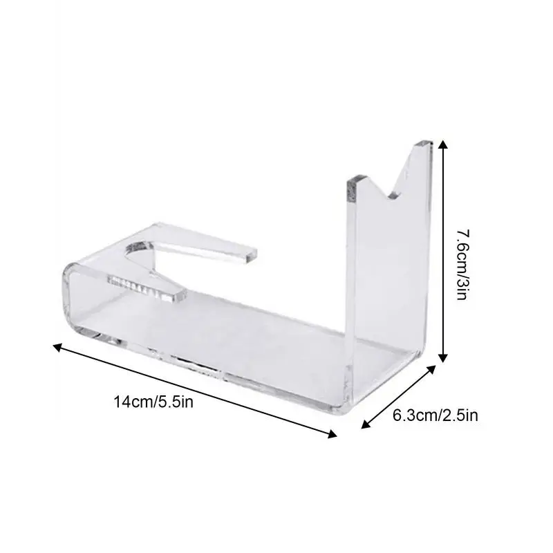 2pcs Clear Acrylic Pistols Stand Handgun Display Stand Guns Organizer Holder Toy Guns Model Storage Showing Rack Dropshipping 4