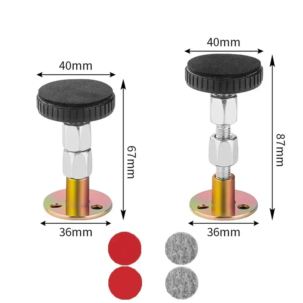 2PCS Bed Frame Anti-Shake Tool Headboard Stoppers Adjustable Support Hardware Fasteners Self-adhesive Headboard Stabilizer
