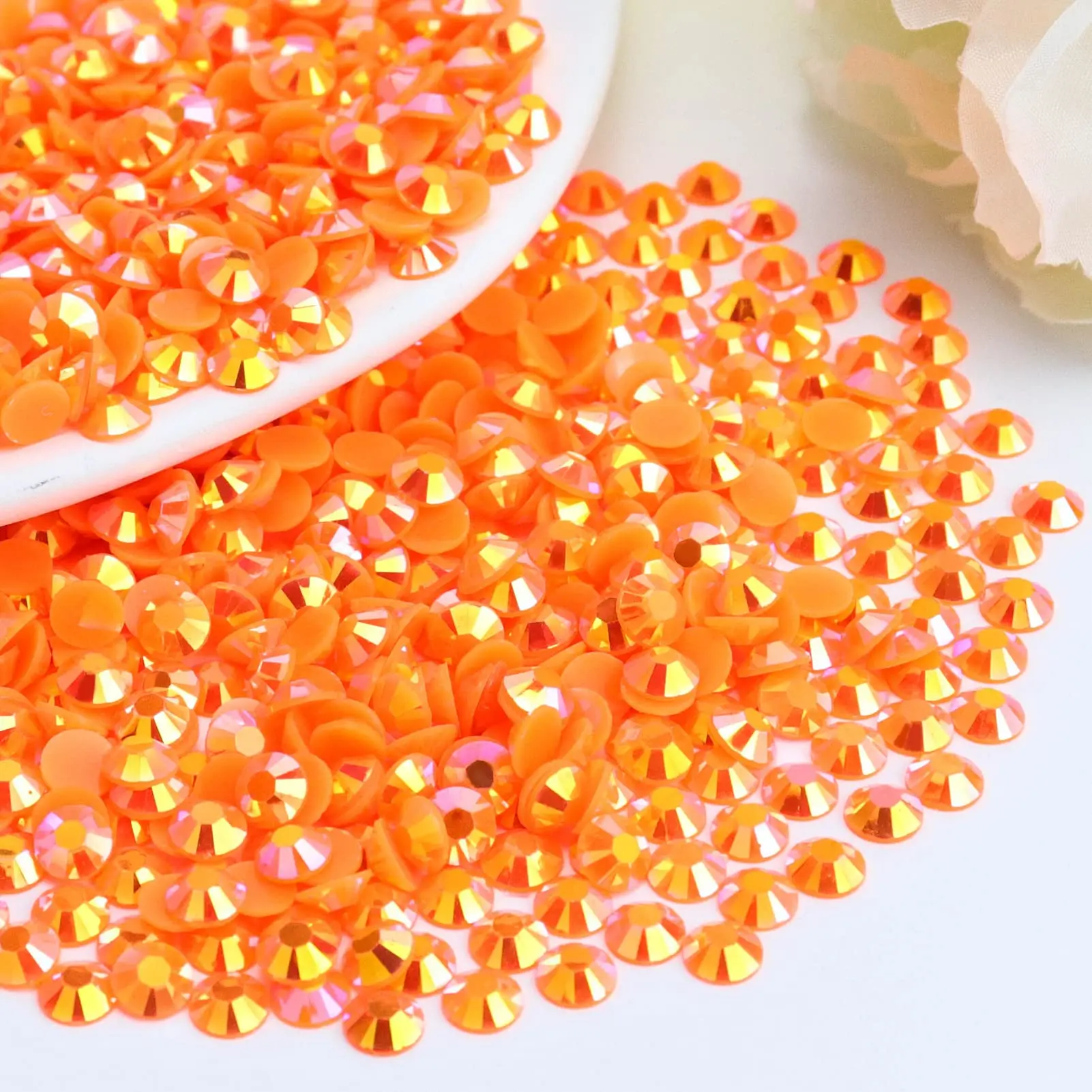10000pcs-red-orange-ab-resin-rhinestones-2-6mm-flatback-drill-faux