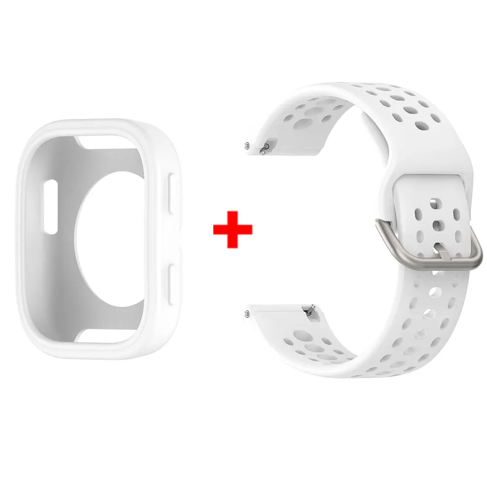 Silicone Strap with Protective Case Shell for Sport Wristbands and Bracelets