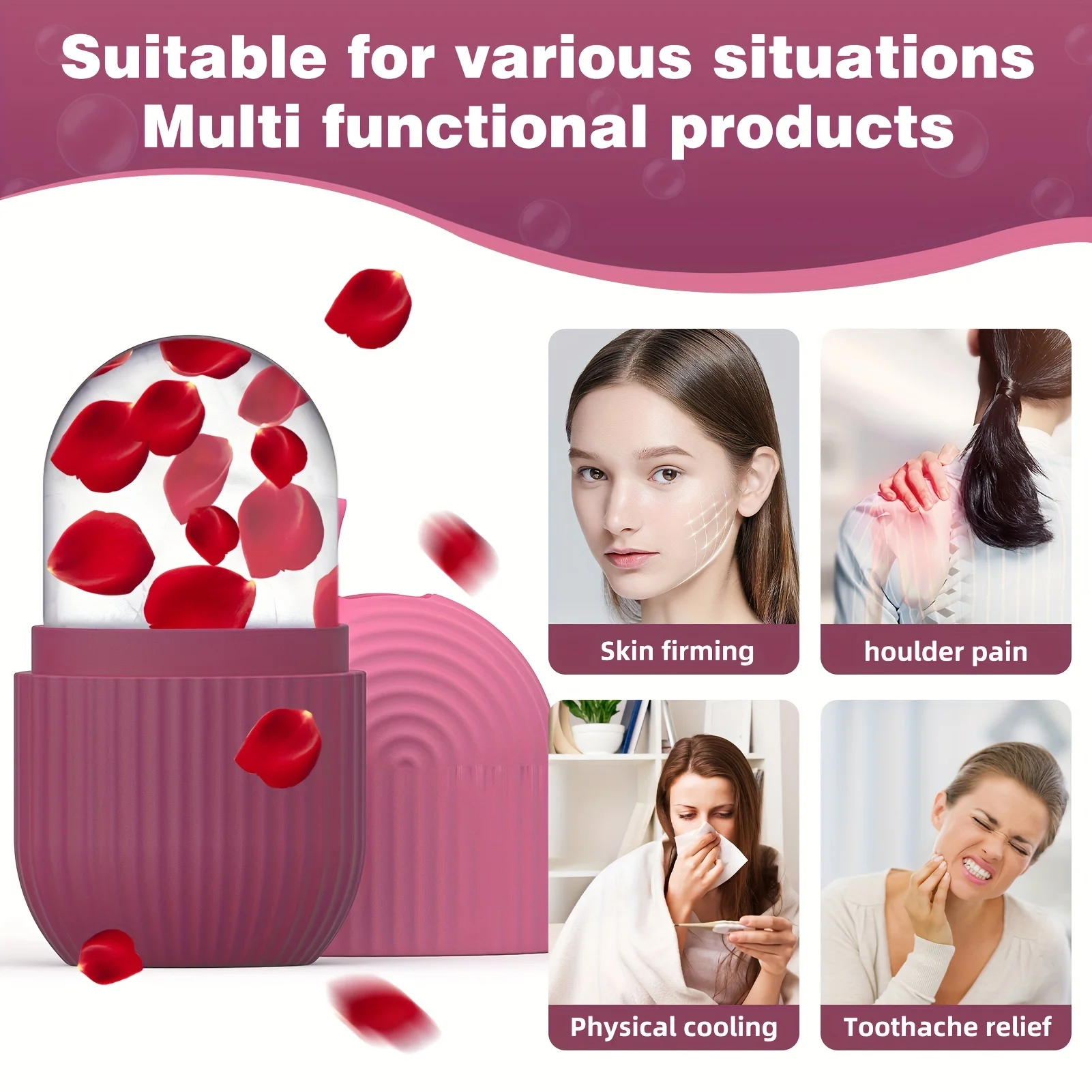 Face Ice Roller Leakproof Design