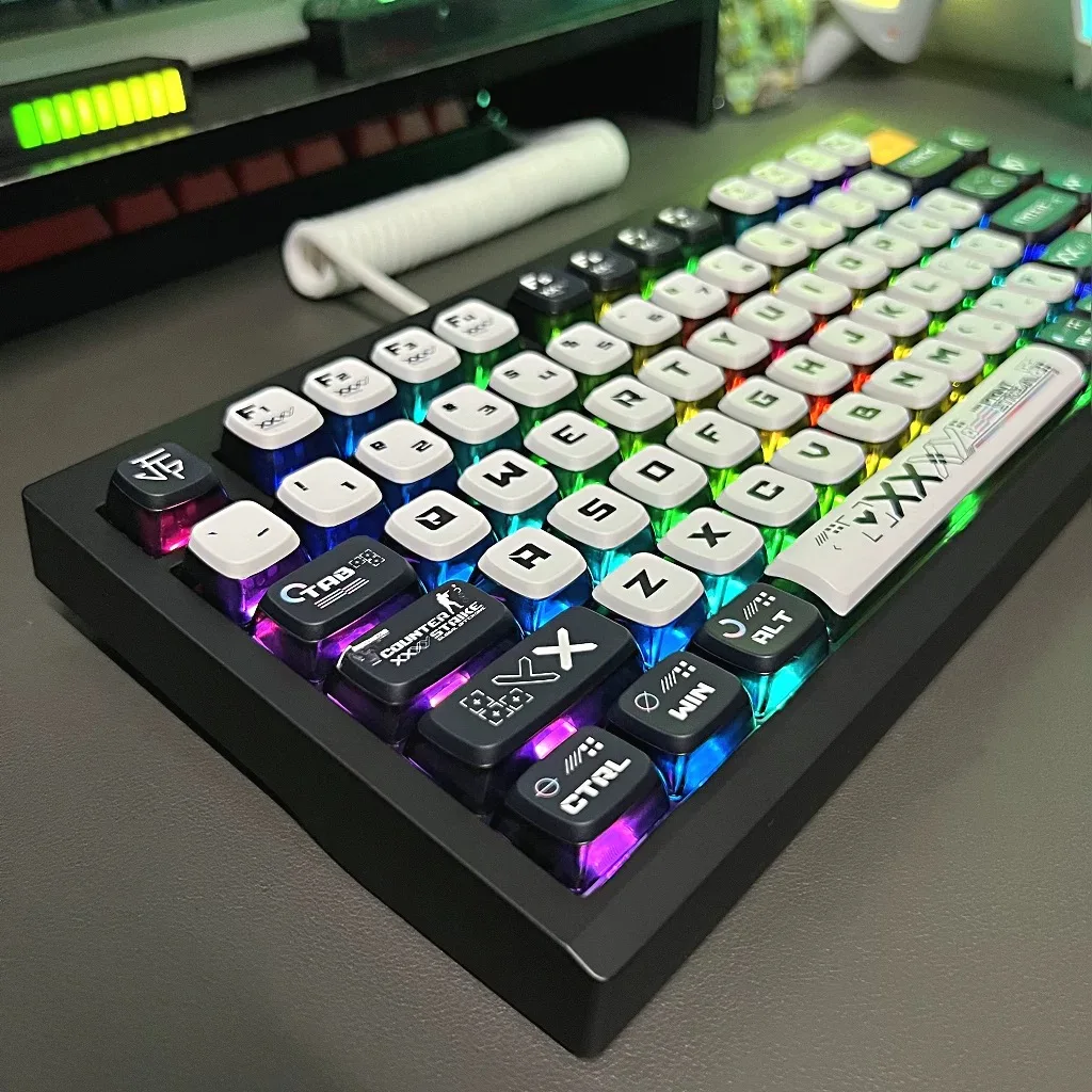 Teclas Para Teclado Mecánico XDA2 - Pack De 10, Transparentes Retroiluminadas