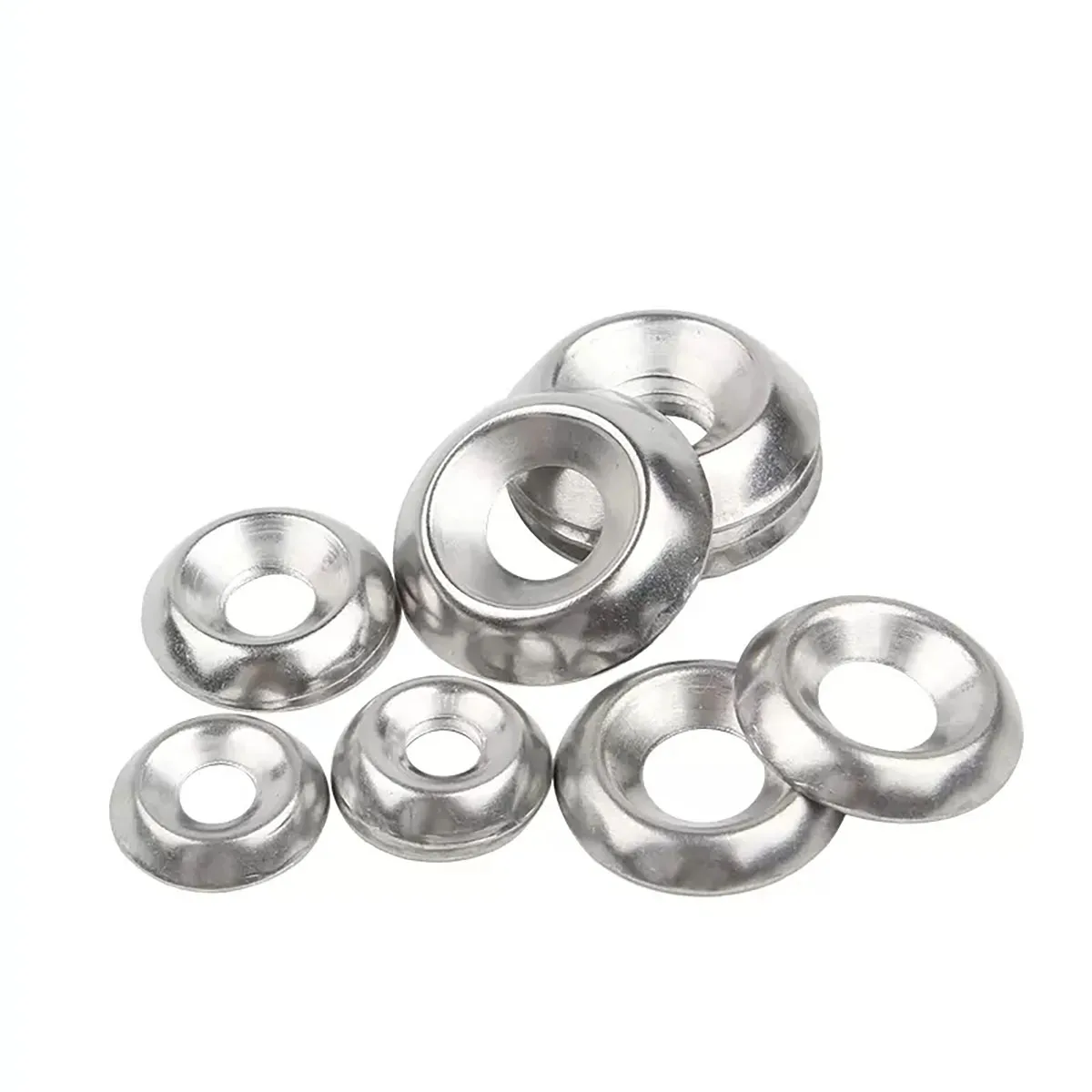 

304 Stainless Steel Circular Fisheye Hollow Concave Convex Bowl Decorative Washer