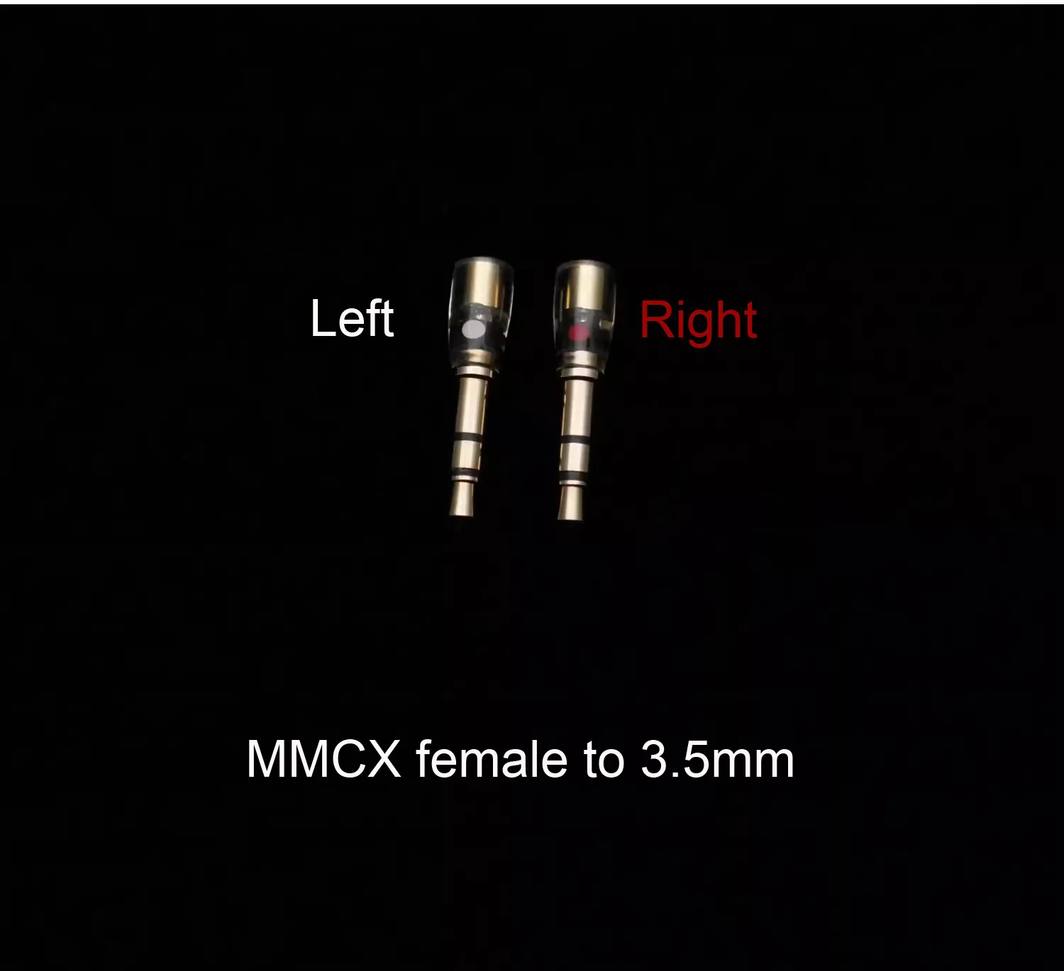 MMCX/0.78MM Flat/Groove A2DC Female To 3.5MM 3.5 Male Plug Connector Adapter Converter Covertor for Hifiman 1000 T1 Z1R T5P