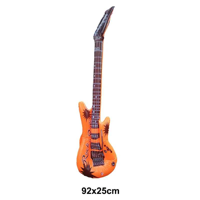 Aufblasbare Gitarren-Folienballons Aufblasbare Rockstar-Gitarre für Männer und Frauen 80er 90er Jahre Konzert-Themenparty Geburtstagsfeier-Dekoration – Detail 12