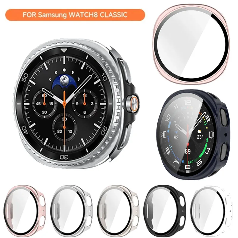 Premium Tempered Glass PC Case - Sleek and Durable Watch Protection Cover