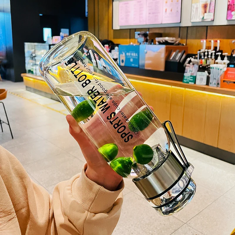 Borosilicate Glass Water Bottle With Glass Lid For Hot Cold Drinks Tea Infuser Tumbler With Strainer Transparent Drink Bottle 18 Borosilicate Glass Water Bottle With Glass Lid For Hot Cold Drinks Tea Infuser Tumbler With Strainer Transparent Drink Bottle