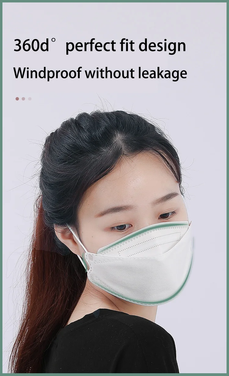 Masque FFP2 anti-poussière porté par un adulte