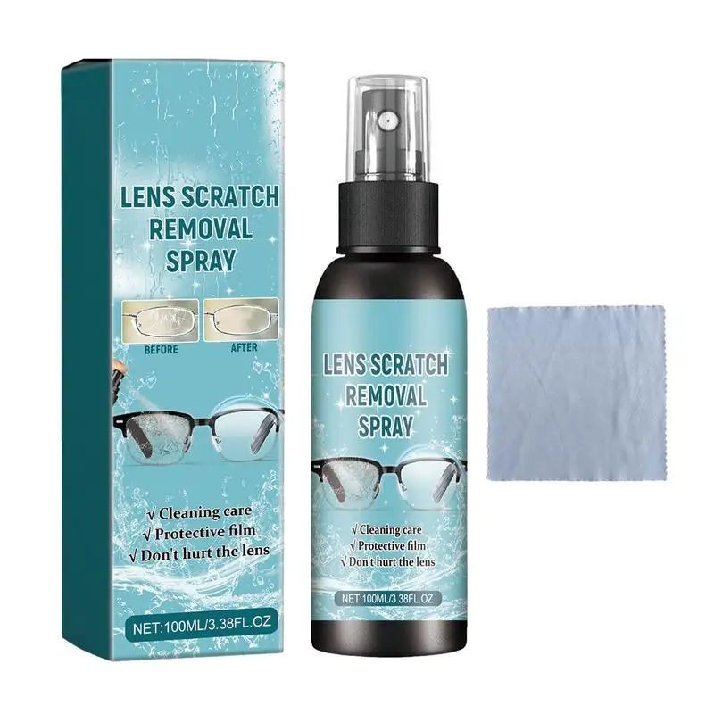 

Lens Cleaner Spray 100ml Glasses Spray Cleaner Solution With Lens Cleaner Cloth Eyeglass Lens Cleaner Spray Kit For All Lenses