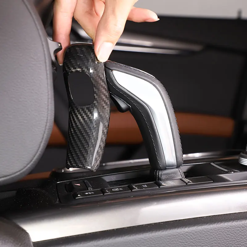 Per Maserati Ghibli Levante Quattroporte 2019-2023 Real Carbon Fiber Car Shift Hood Cover Posteriore Trim Sticker Accessori Per Auto