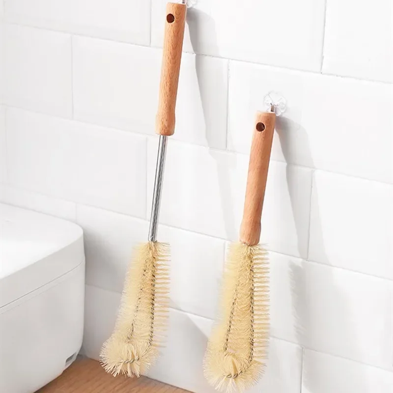 Escova Para Garrafas BIDEX - Cabo Longo 38cm - Aço Inoxidável - Limpa Garrafas, Decantadores E Canecas