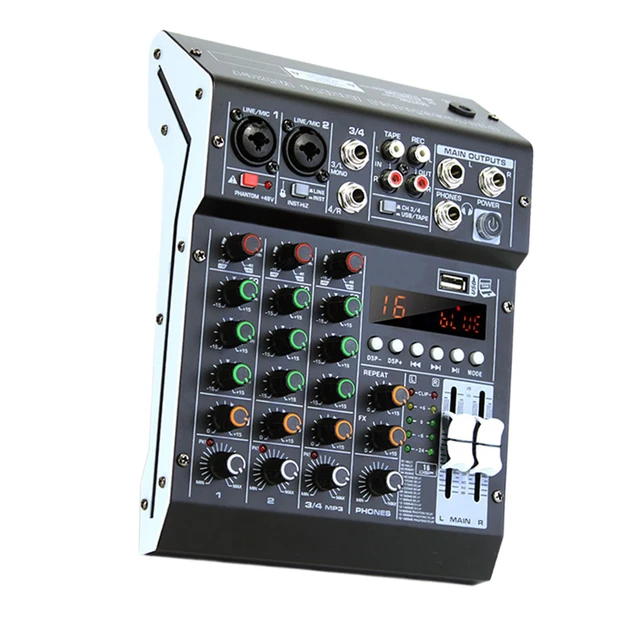 Studio Audio Mixer Instant Listening 48V Digital Processor Digital Line  Mixer Console for PC Recording Input Recording DJ Stage - AliExpress