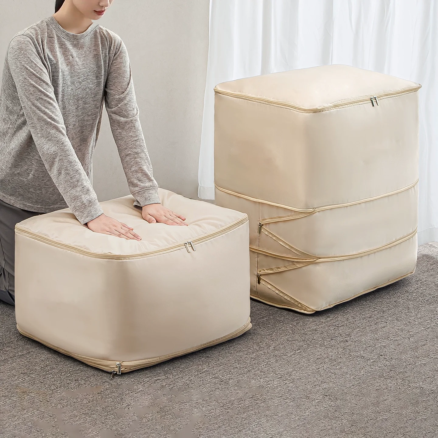 Oxford Cloth Compression Storage Bag for Clothes and Bedding