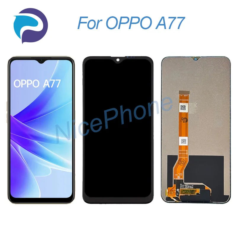 

Для OPPO A77 LCD дисплей кодирующий преобразователь сенсорного экрана в сборе Замена 6,56 "CPH2339 A77 экран LCD