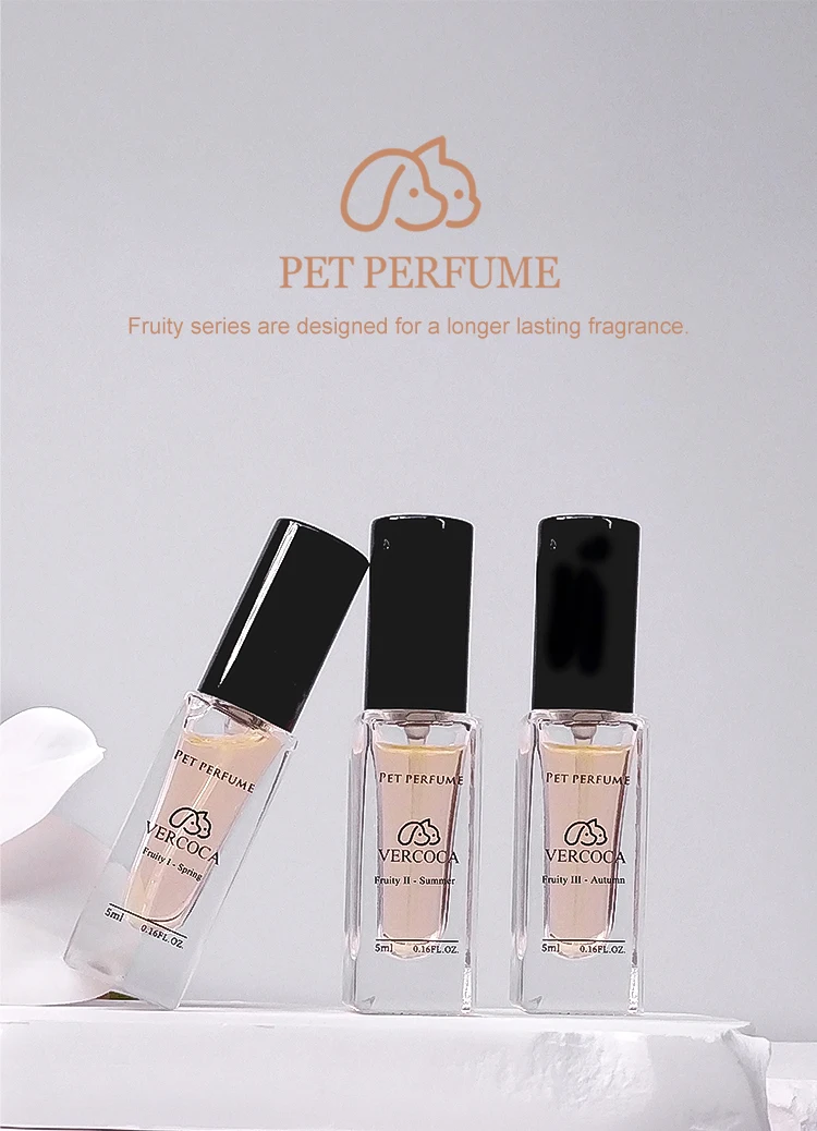 Perfume Original Manufacturing 5ml Fruity Scent Sample Alcohol and Paraben Free Perfume Tester Mini Dog for Pets and Kid