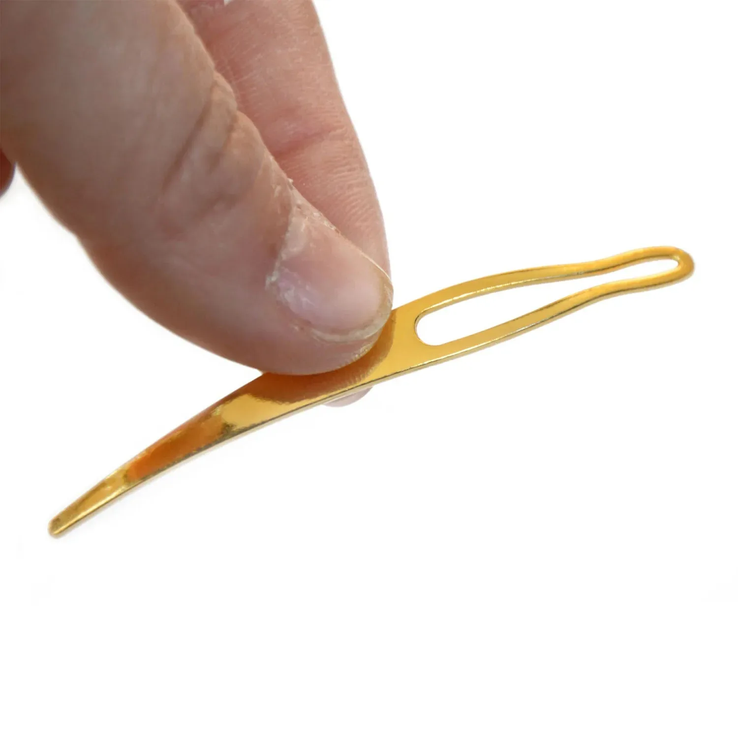 3개의 인터로킹 드레드락 바늘 세트, 곡선형 헤어 크로셰 가발 제작 도구 (DIY 가발 제작용)