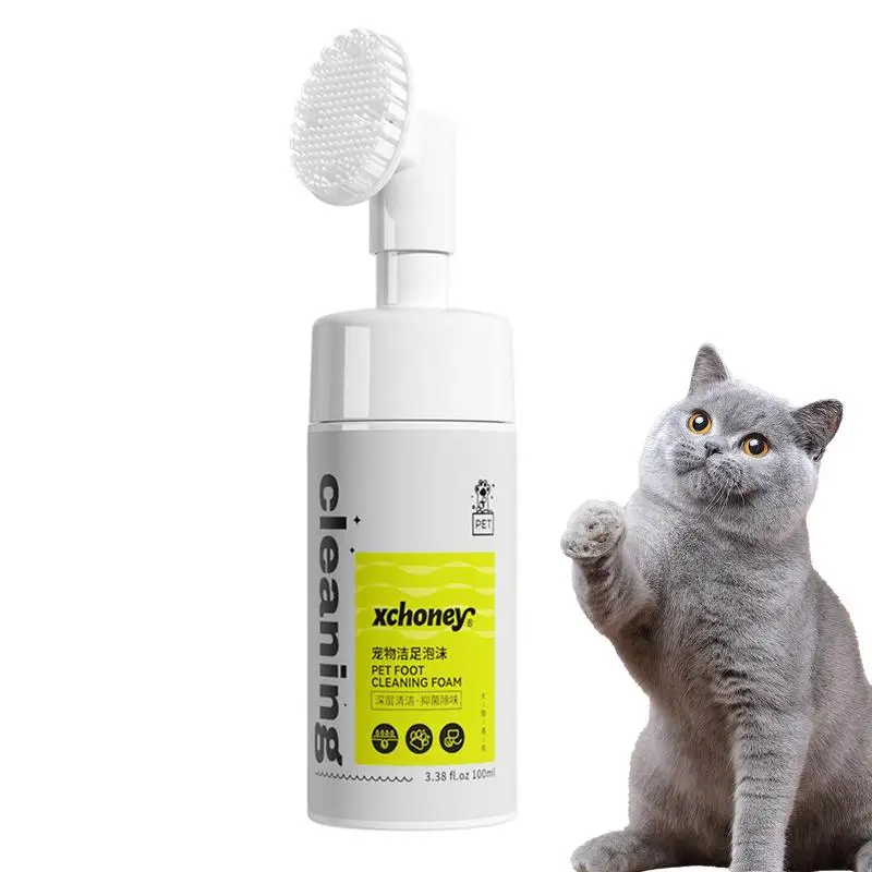 

Dog Paws Cleaner Cat Feet Grooming Cleaner Effective Pets Paw Cleaning Supplies With Portable Silicone Brush Pet Care Supplies