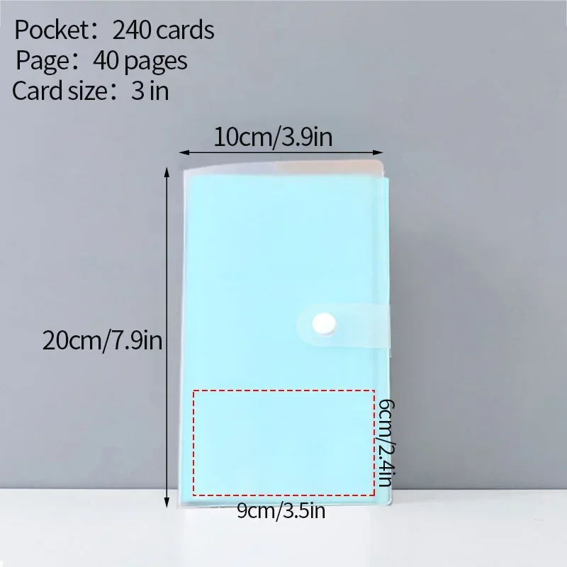 Deluxe Multi-Pocket Photocard Binder Album with Clear 3-Grid Design