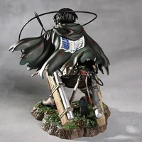 ⁦مجسم أنمي هجوم العمالقة - ليفاي أكرمان وضعية قتالية 16 سم | Attack on Titan Levi Ackerman Action Figure 16cm⁩ - الصورة ⁦5⁩
