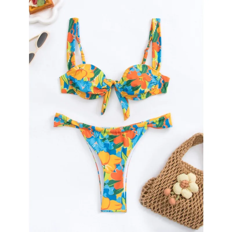 Sexy Women Two-piece Swimsuit Micro Bikinis Sets Swimwear 2024 Women Bathing Suit Feminine Push Up Bikinis Beachwear Купальник
