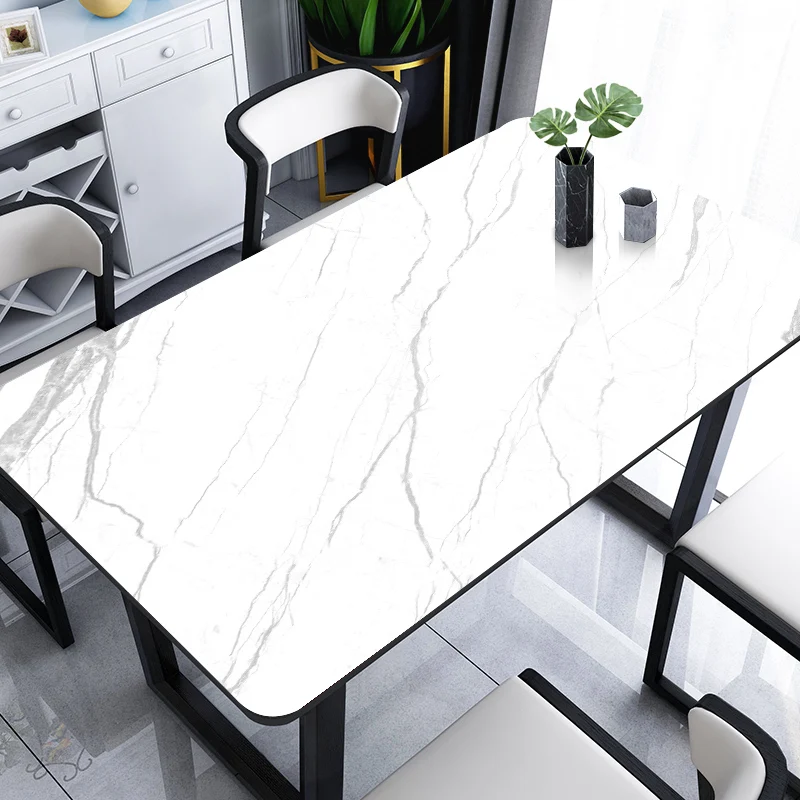 

B112Leather tablecloth imitation marble no-wash dining table and coffee table mat for living room and home