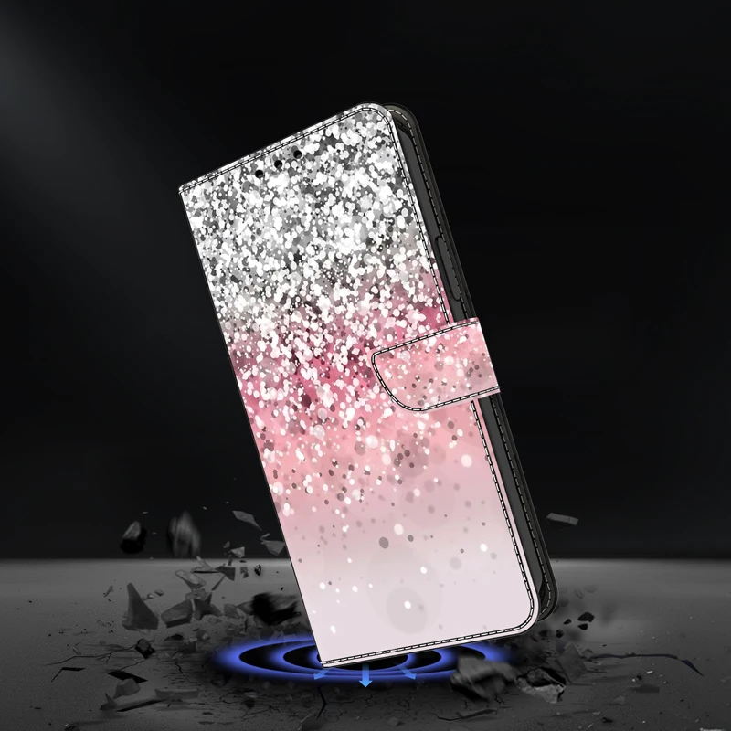 3D Magnetic Flip Cover Leather Wallet Case