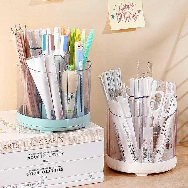 다기능 원형 대용량 펜 홀더와 연필 상자