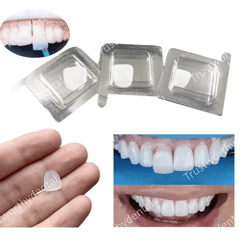 Impiallacciatura di porcellana composita dentale Sbiancamento dei denti anteriori Impiallacciature superiori inferiori Materiali per il restauro di odontoiatria bianco brillante