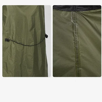 3F UL GEAR 20D UHMWP Camping Raincoat Waterproof Hiking Rain Skirt Lightweight Outdoor Rain Coat Gear Rainwear Camping Equipment 4