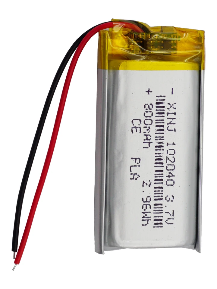 Batteria Ricaricabile Li-Po 3.7V 800mAh 702050 Per GPS, Bluetooth, Altoparlanti, LED, DashCam