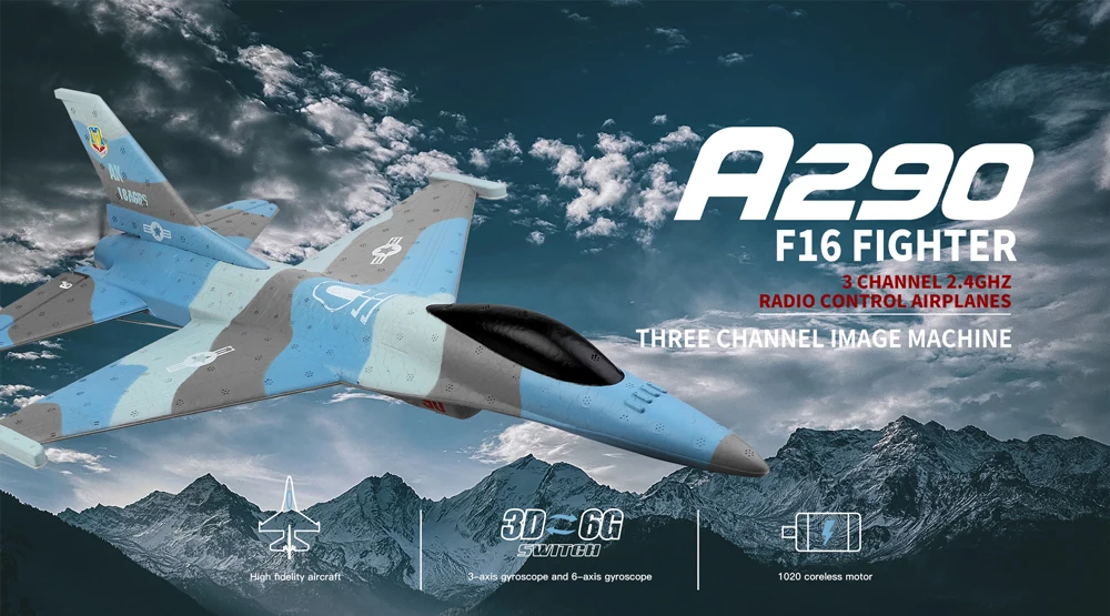 Wltoys A290 Rc Fighter Glider Remote Control Aircraft Plane Toy_voghion.com
