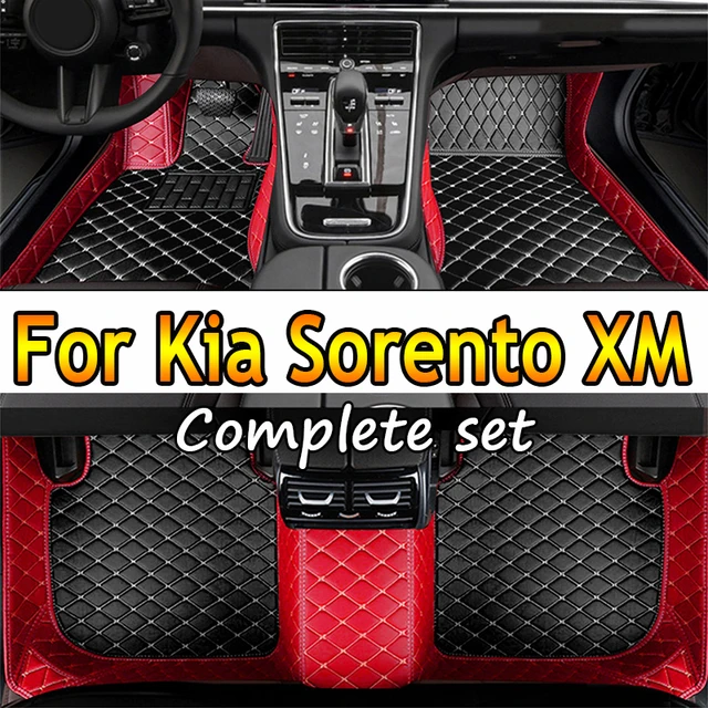 Car Floor Mats For Kia Sorento XM 2010~2013 7 Seat Waterproof Protection Alfombrillas Coche Car Trunk Floor Mat Car Accessories