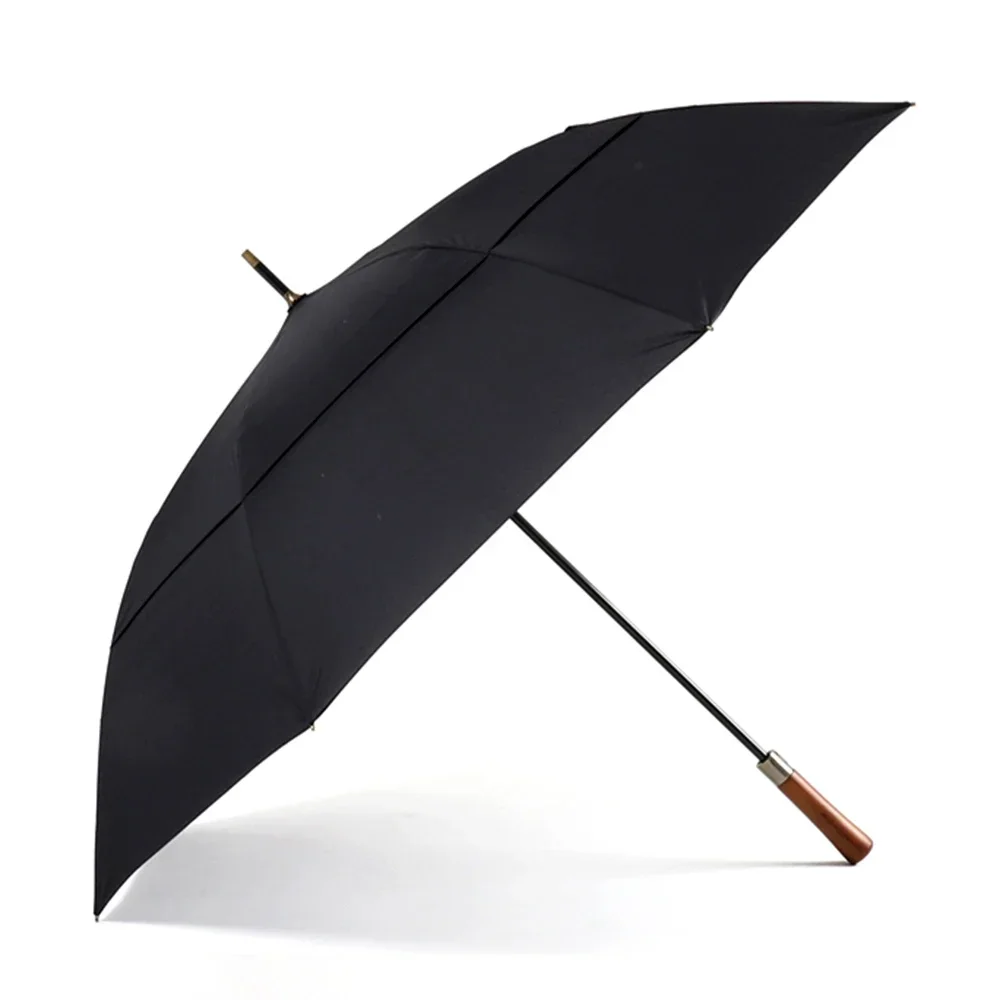 Parachase Wooden Long Umbrella Male Big Size Windproof Golf Umbrella for Men Business Style Large Rain Umbrellas Corporation