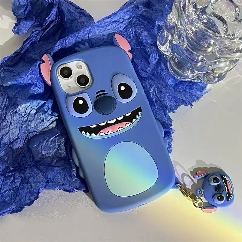 

2024 New Disney Kawaii Anime Stitch Fashion Apple Phone Case Cute Cartoon Applicable To 14Promax/14Pro/13Pro/xsmax Toys for Kids