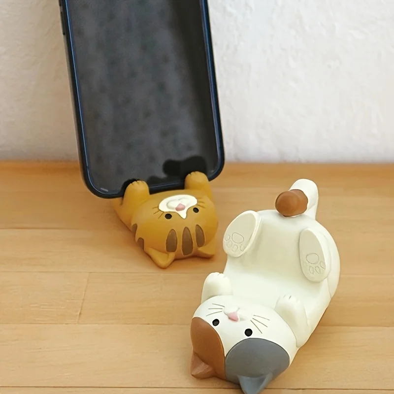 1pc Cute Cartoon Glasses Holder, Mobile Phone Holder, Pen Holder For Home Living Room Winter Christmas New Year Decor
