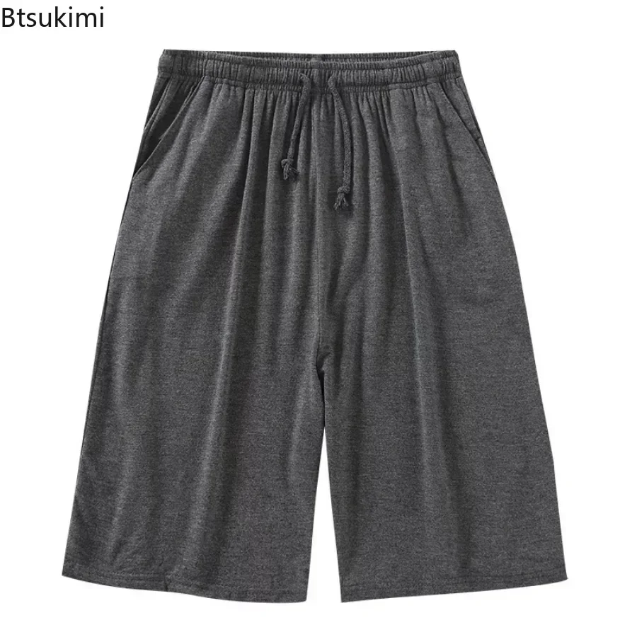 Plus Size 7XL 8XL Casual Sleep Shorts for Men Casual Modal Men's Pajamas Shorts Summer Soft Five Points Cotton Beach Shorts Male 6