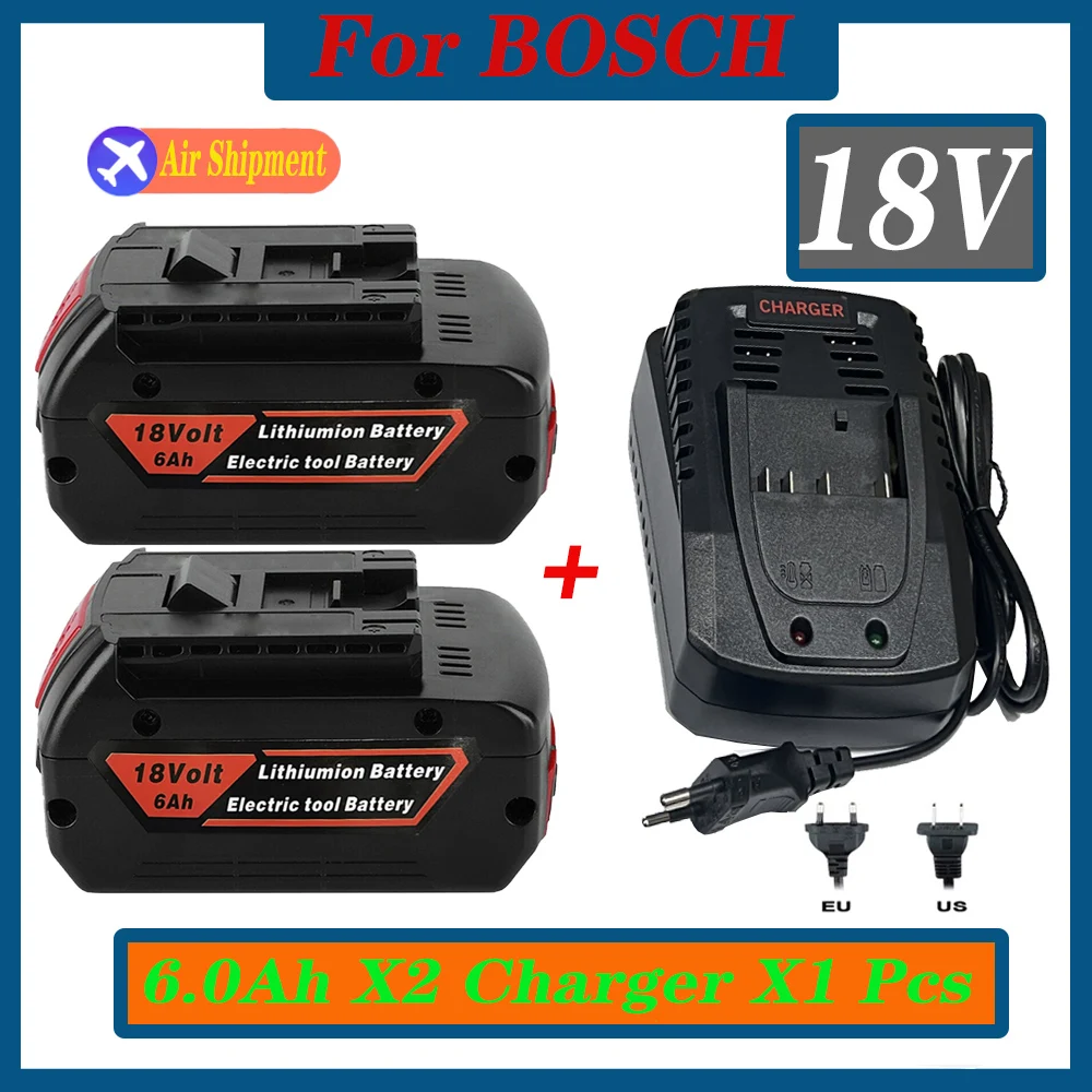 Starter Kit Bosch 18 in (+ battery 6 Ah battery + charger al 1830 CV) -  AliExpress