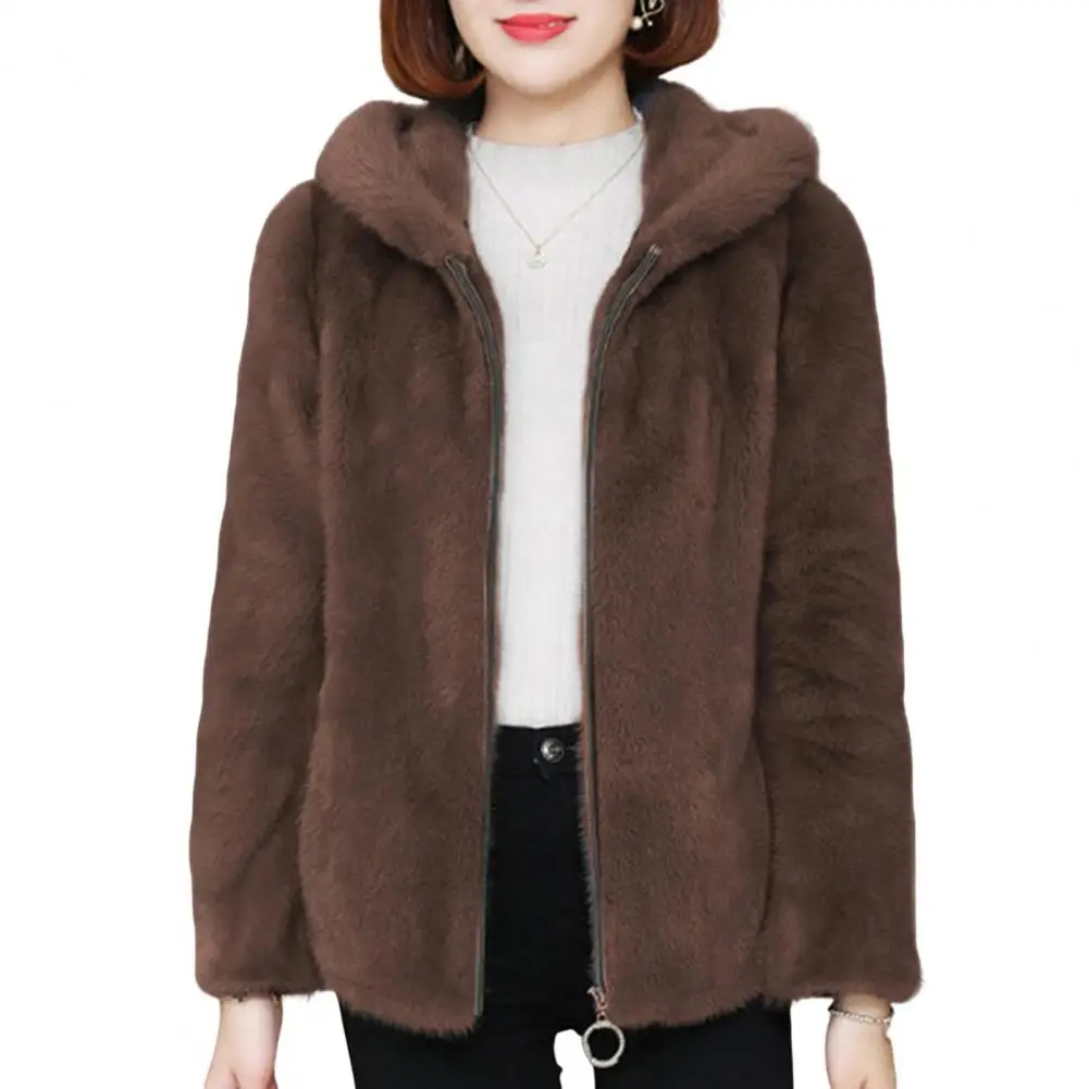 Women's Plush Hooded Fall/Winter Jacket 5
