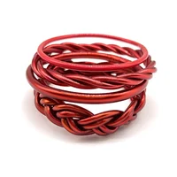 4Pcs/set Weaved Bracelet Glitter Filled Jelly Bracelets Silicone Lightweight Glitter Jelly Bangles Bracelets Set for Women 2