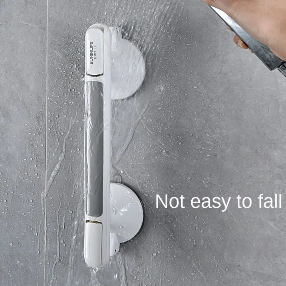 White Ultra Grip Shower Handle Non-slip Armrest Barrier-free Handrail Toilet Handle Dual Locking Safety Grab Bars Bathtub
