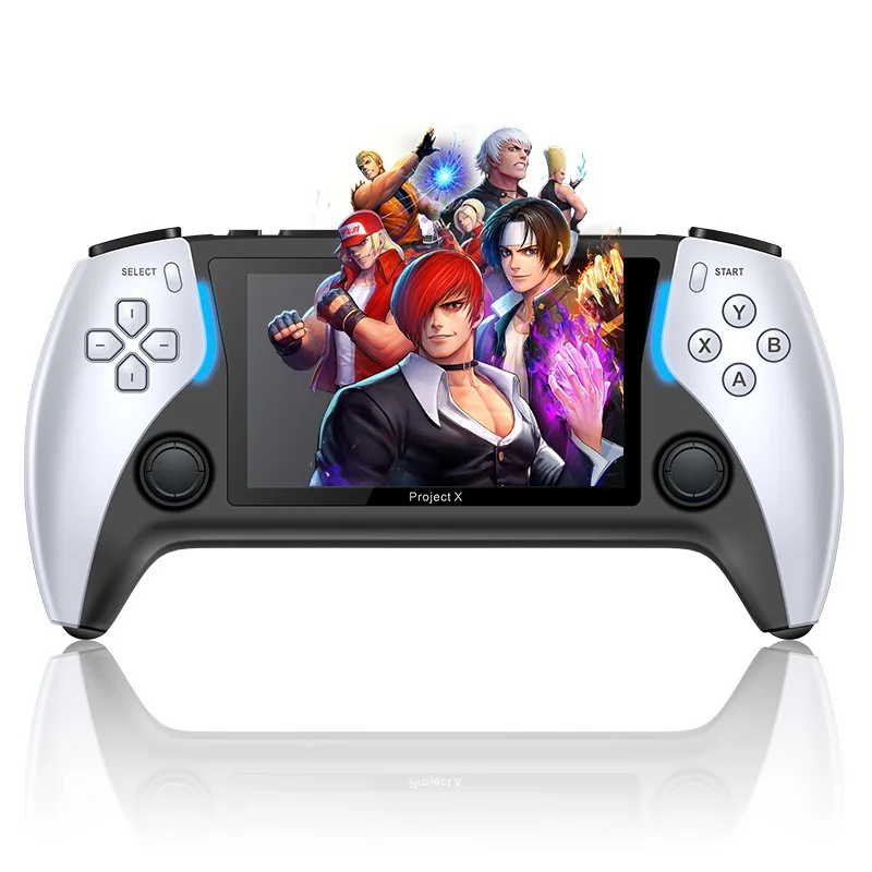 

The New Project X 4.3-inch High-defintion Ips Screenhandheld Game Console Supports Ps1 Arcade Hd Output For Two-player Battle