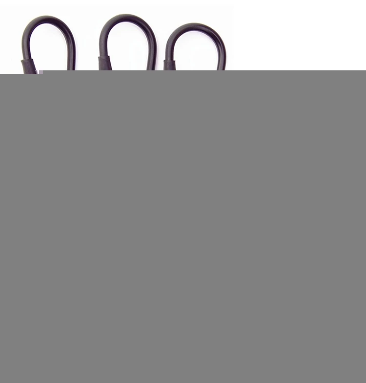 Tent Elastic Rope Cord with Hook Camping Tent Fixation Elastic Stretch Rope Accessories 5/10pcs