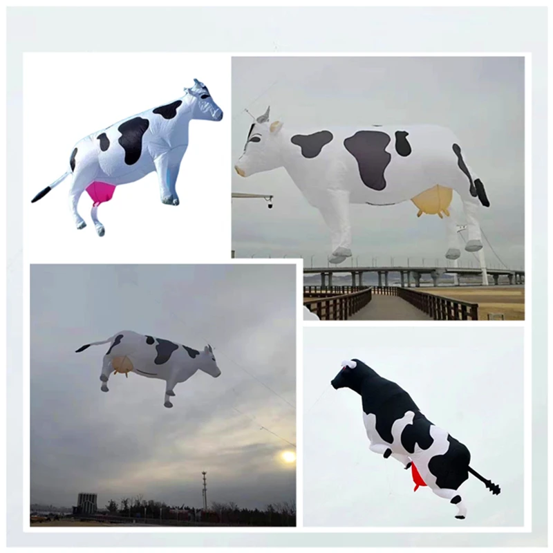 free shipping 3m cow kite pendant kite factory outdoor fun sports for adults kites and rays outdoor games team building legged race bands for adults kids cooperative fun sports entertainment giant footsteps carnival