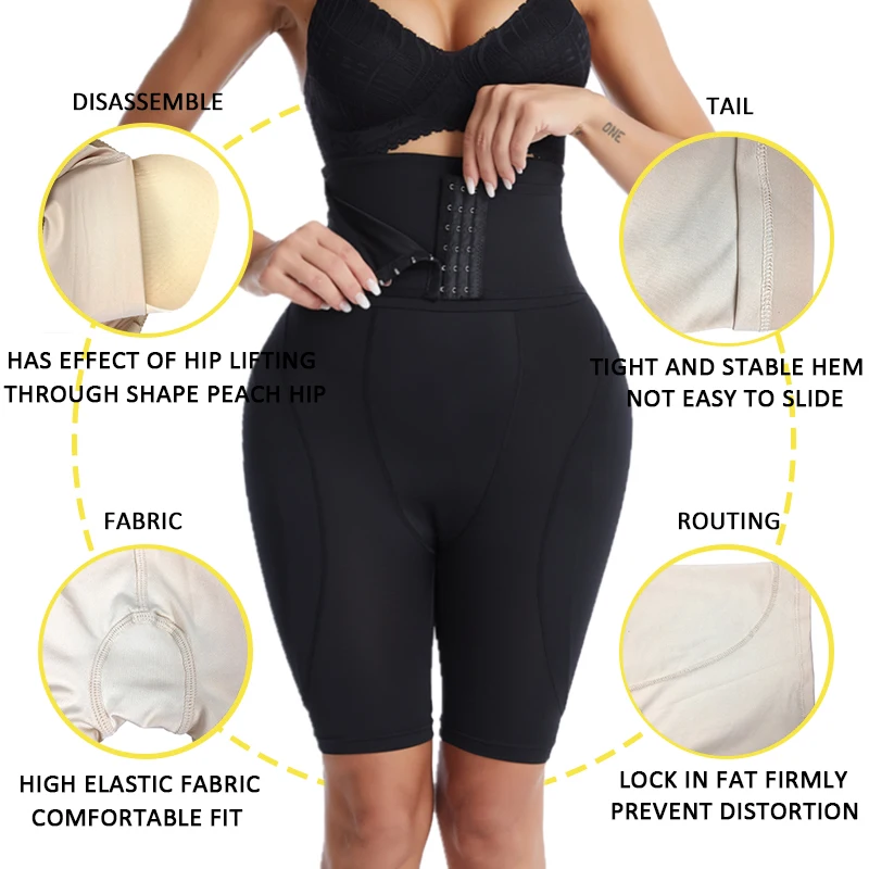 Butt Pads for Bigger Butt Hip Pads Hip Enhancer Upgraded Sponge Padded Butt Lifter Panties Shapewear Tummy Control for Women 6XL