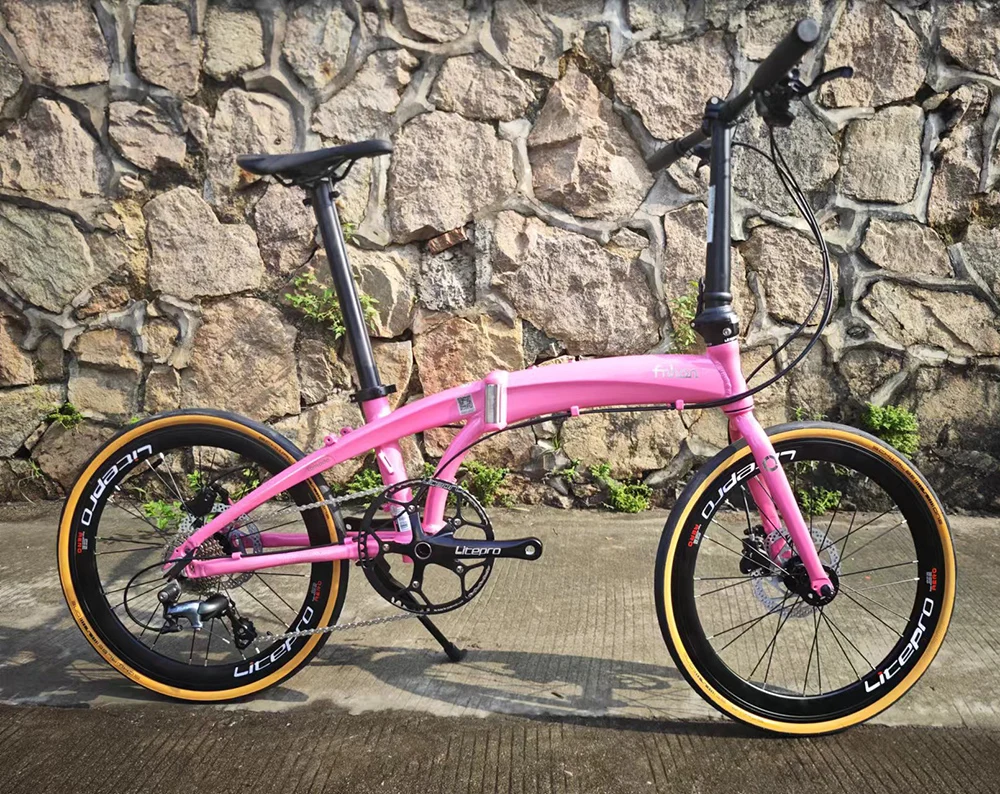 Description Picture 4 of itemFnhon Tornado 20" 406 451 Folding Bike Frameset Alloy Frame Fork Disc Brake V Brake Bicycle Foldable Frame