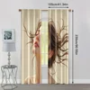 2pcs, Curtains&Window Treatment 2D print Beautiful Girl Versatile Durable Polyester (without rod) Versatile All Ldeal for 4