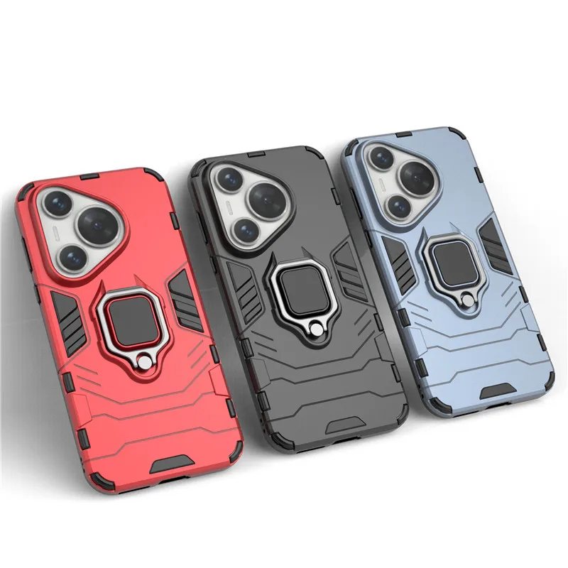 Per Huawei P70 Pro Custodia Per Huawei P40 P50 P60 P70 Pro Cover Armor Finger Ring Paraurti Protettivo Antiurto Duro Per P70 Pro Art