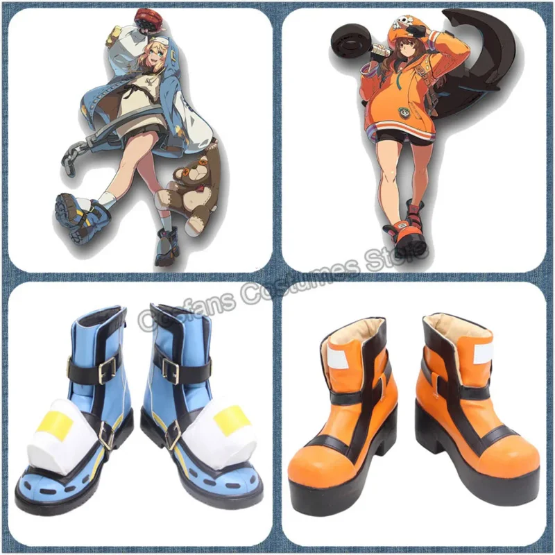 

GUILTY GEAR STRIVE Bridget Cosplay Shoes Boots Game Anime Guilty Gear Strive May Boots Halloween Christmas Cosplay Accessories