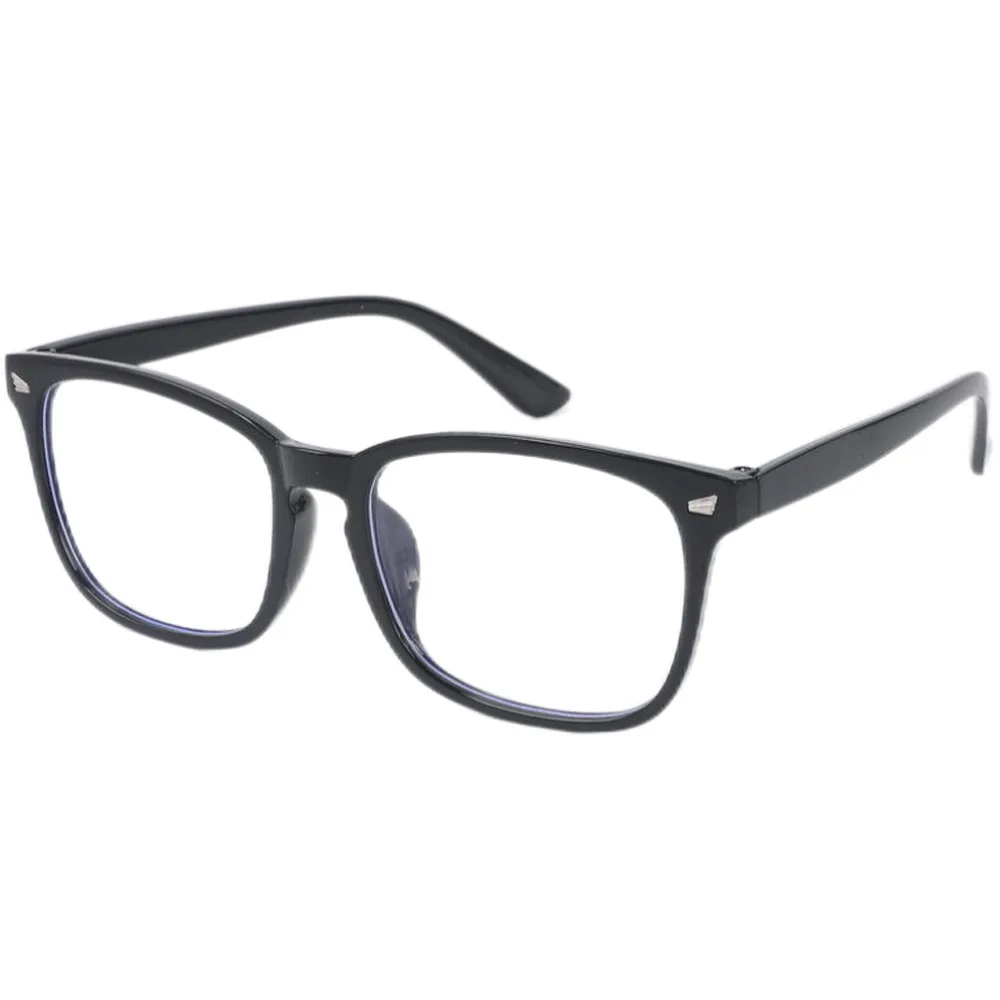 Classic Blue Light Blocking Square Eyeglasses with Anti-Glare Lens